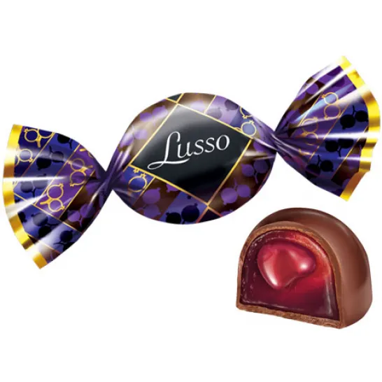 Конфета Lusso со вкусом черной смородины